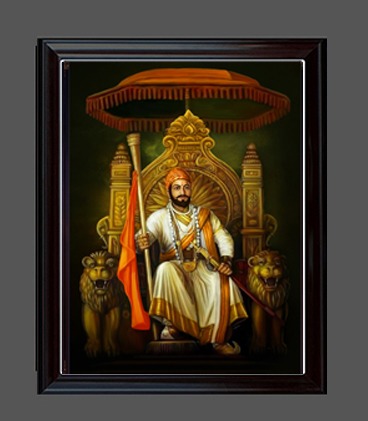 Picture of Beutiful Photo Frame for Shree Chhatrapati Shivaji Maharaj on Sinhasan